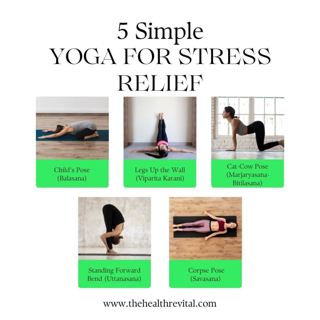 5 simple yoga for stress